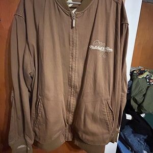 Mitchell & Ness Tan Bomber Jacket
